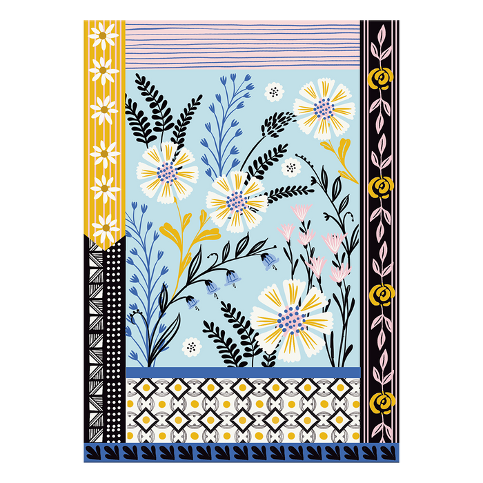 Folk Patterns Greeting Card