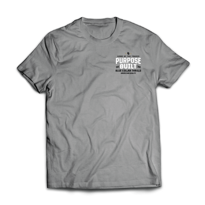 Purpose-Built For the Thrills tee in grey frost, additional product image