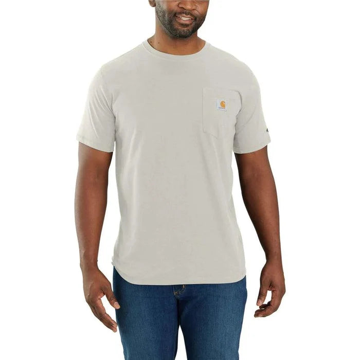 Carhartt Force relaxed fit midweight pocket t-shirt in malt, big and tall sizes available