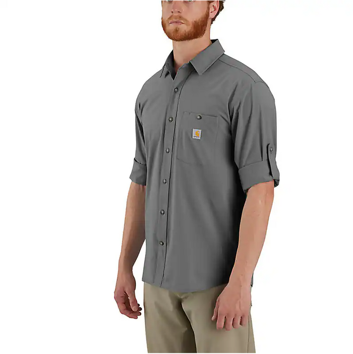 Carhartt Force Sun Defender long-sleeve shirt in steel, additional product image