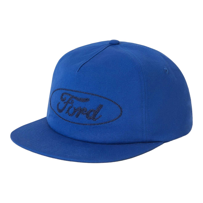 Brixton Ford Number One snapback hat in Ford blue