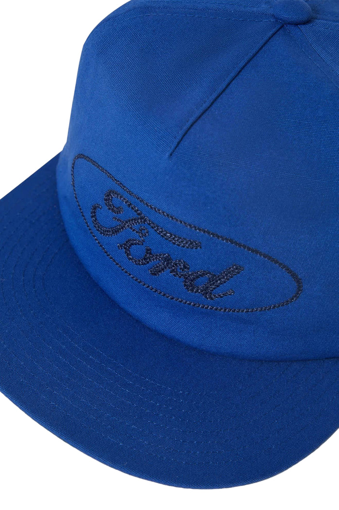 Brixton Ford Number One snapback hat in Ford blue, alternate product view