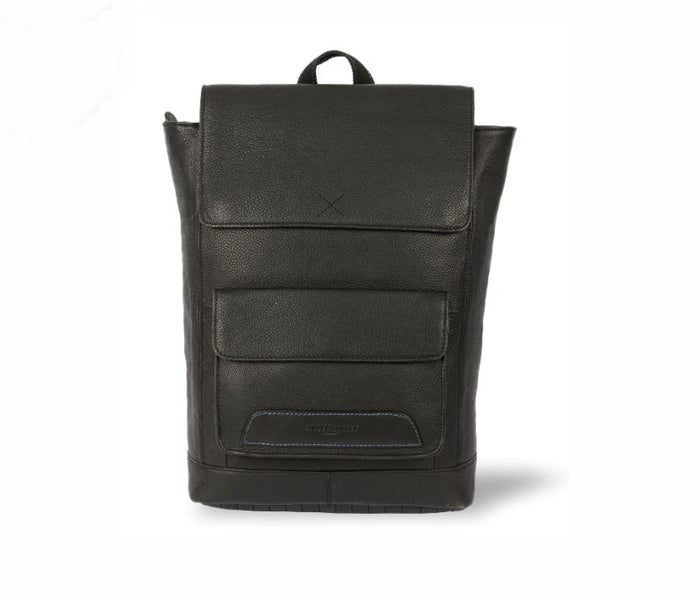 Foster Leather Backpacks - Black