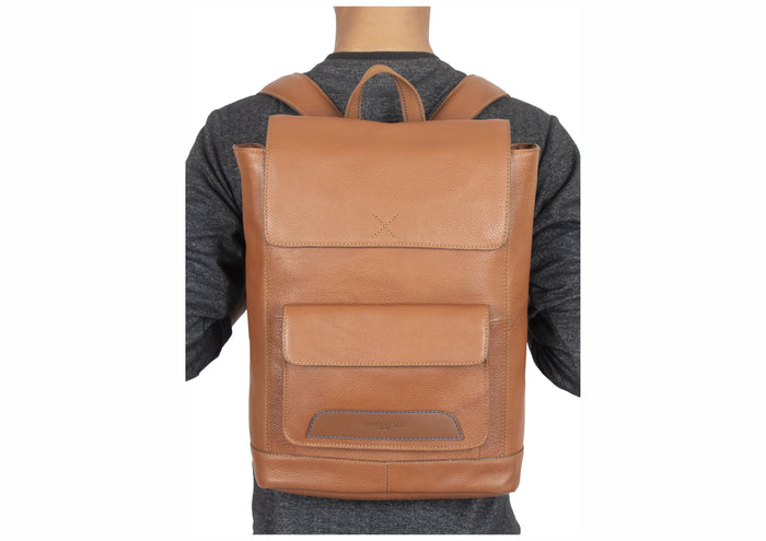 Foster Leather Backpacks - Tan