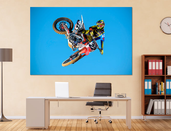 Freestyle Motocross Canvas Print #4013