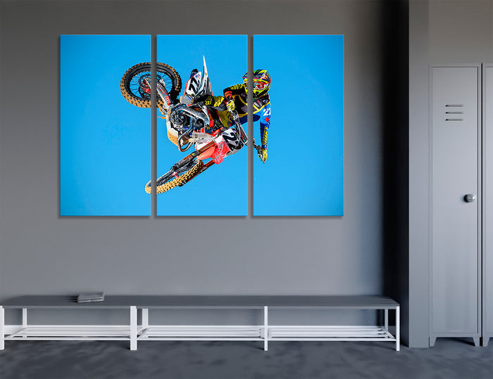 Freestyle Motocross Canvas Print #4013