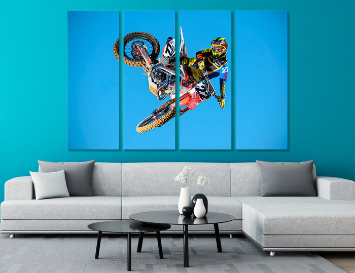 Freestyle Motocross Canvas Print #4013