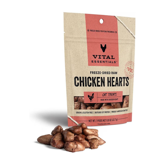 Freeze-dried Chicken Hearts Treat for Cats 0.8oz