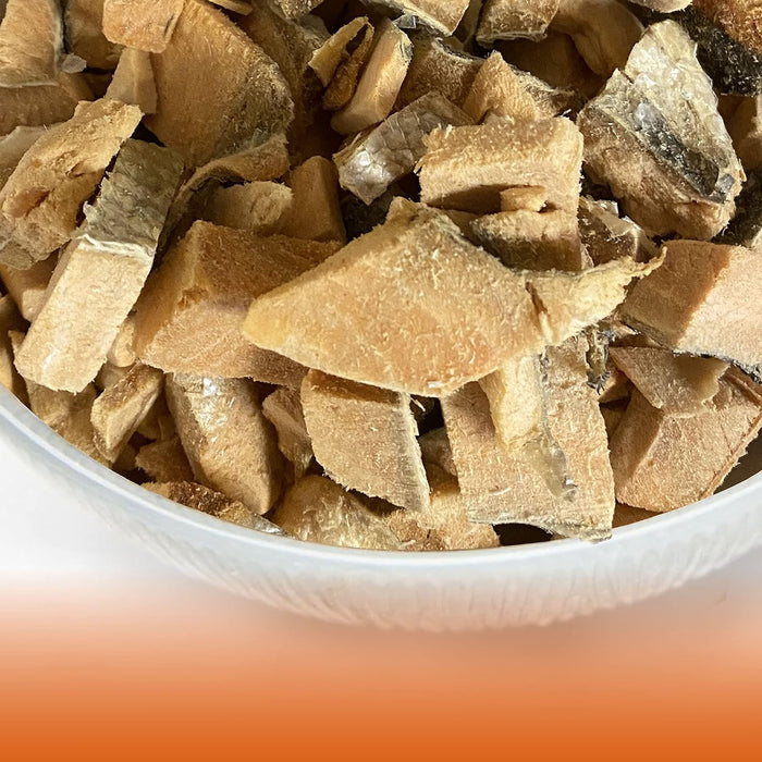 Freeze-dried Salmon close up