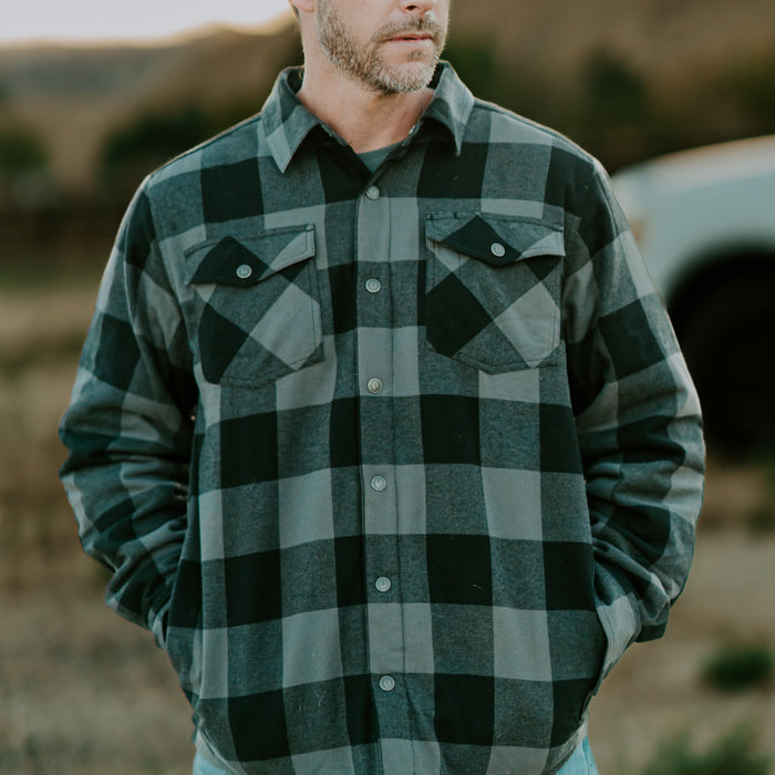 Purpose-Built Freightline 2.0 shirt jac in black and grey