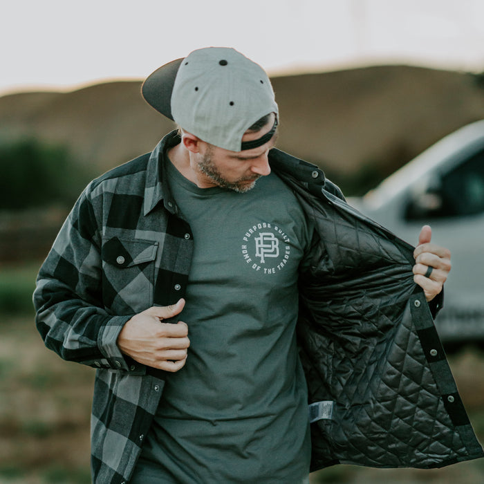 Purpose-Built Freightline 2.0 shirt jac in black and grey, further product image