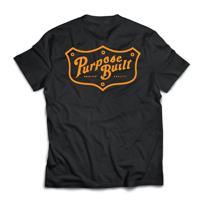 Purpose-Built Freightline graphic tee in black frost, big and tall sizing