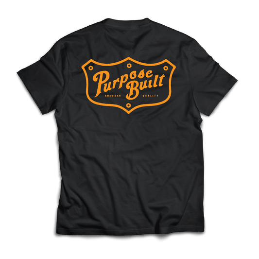Purpose-Built Freightline graphic tee in black frost, big and tall sizing