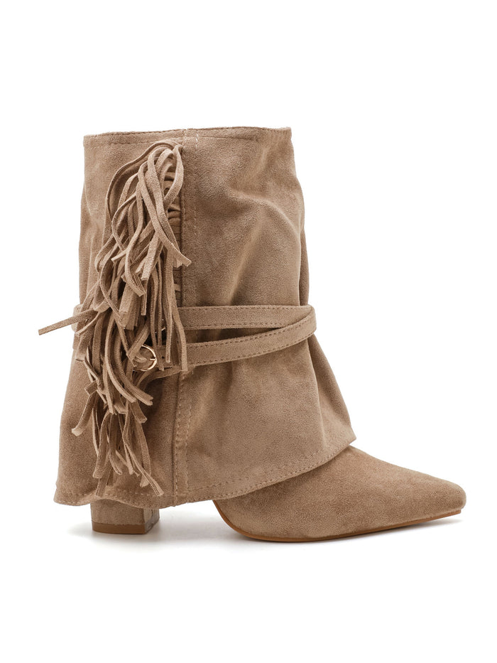 "Fringe" western boots