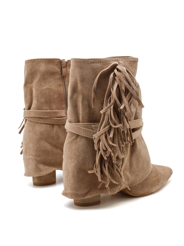"Fringe" western boots