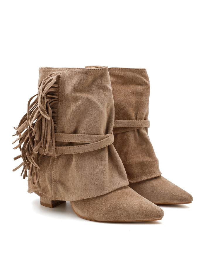 "Fringe" western boots
