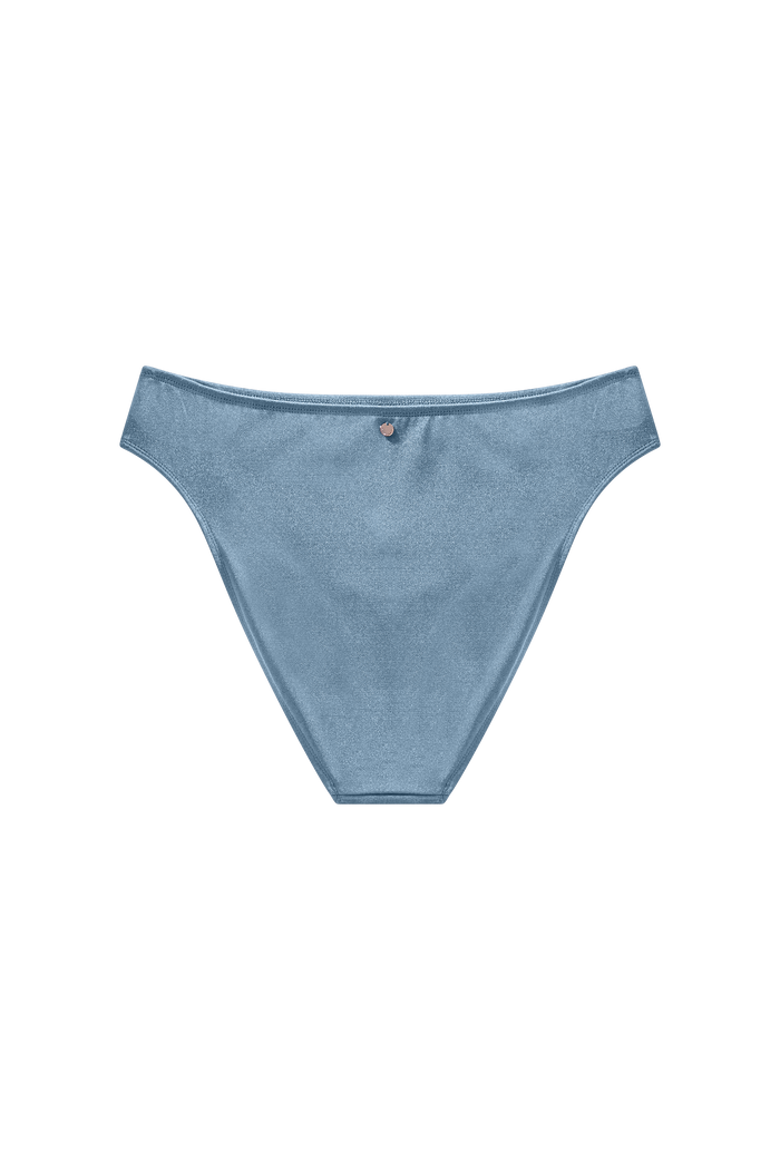 bikini broekje high waist meer bedekking lichtblauw