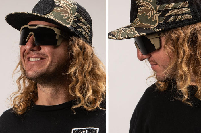 Heat Wave Future Tech desert tan Z87+ safety sunglasses, additional product view