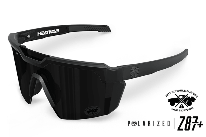 Heat Wave Future Tech ultra black ANSI Z87+ polarized safety sunglasses