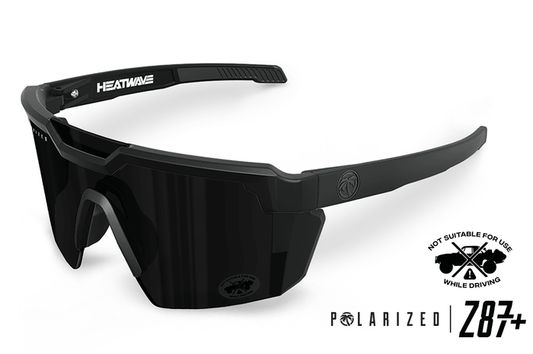 Heat Wave Future Tech ultra black ANSI Z87+ polarized safety sunglasses
