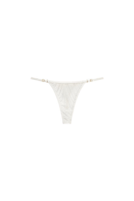 witte g-string verstelbaar aan beide kanten