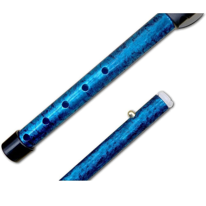Close-up of the handle on Gel Handle Folding Walking Stick walking stick, highlighting the ergonomic grip.