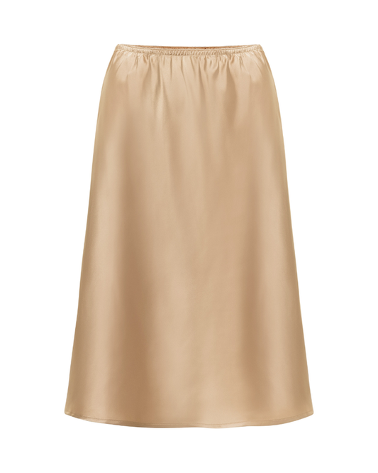 Gemsli HW351 26" Nude Silky Taffeta Half Slip myselflingerie.com