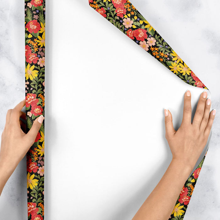 Gift Wrap - Fresh Floral - Recycled Fiber