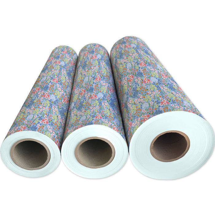 Gift Wrap - Garden Bees - Recycled Fiber