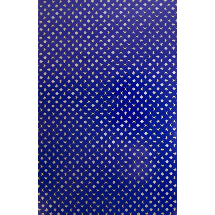 Gift Wrap - GW-9459 - Gold/Navy Stars - 24’’ X 417’