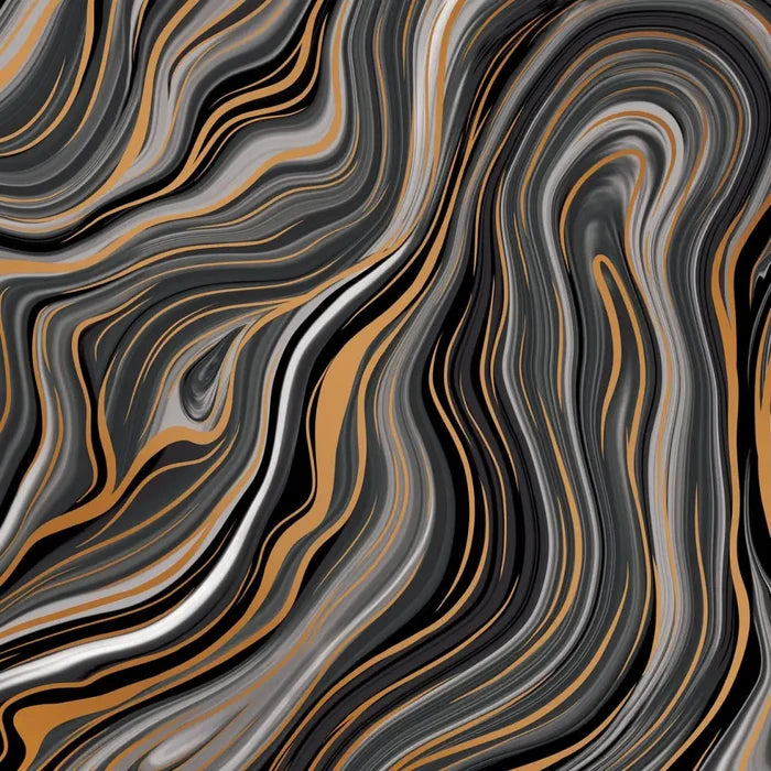 Gift Wrap - Marbleized Black- Recycled Fiber - Jewelry Roll