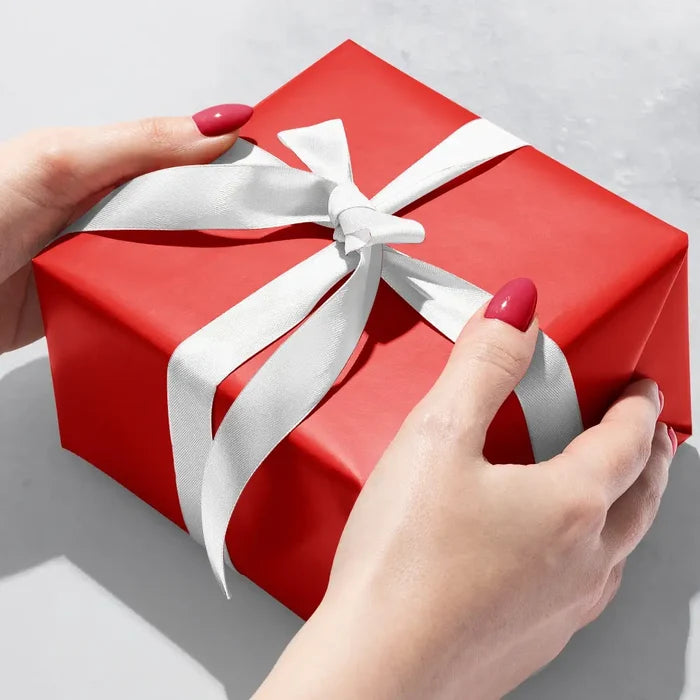 Gift Wrap - Solids - Red Matte (Recycled Fiber) -