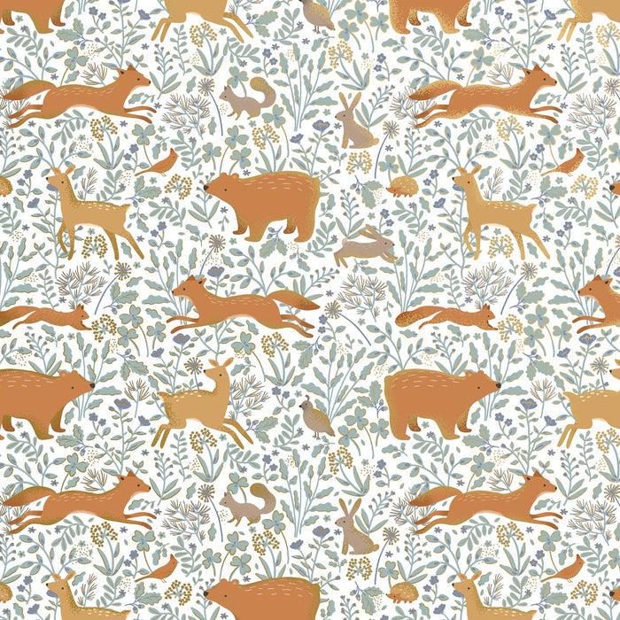 Gift Wrap - Woodland Animals - Recycled Fiber - Jewelry
