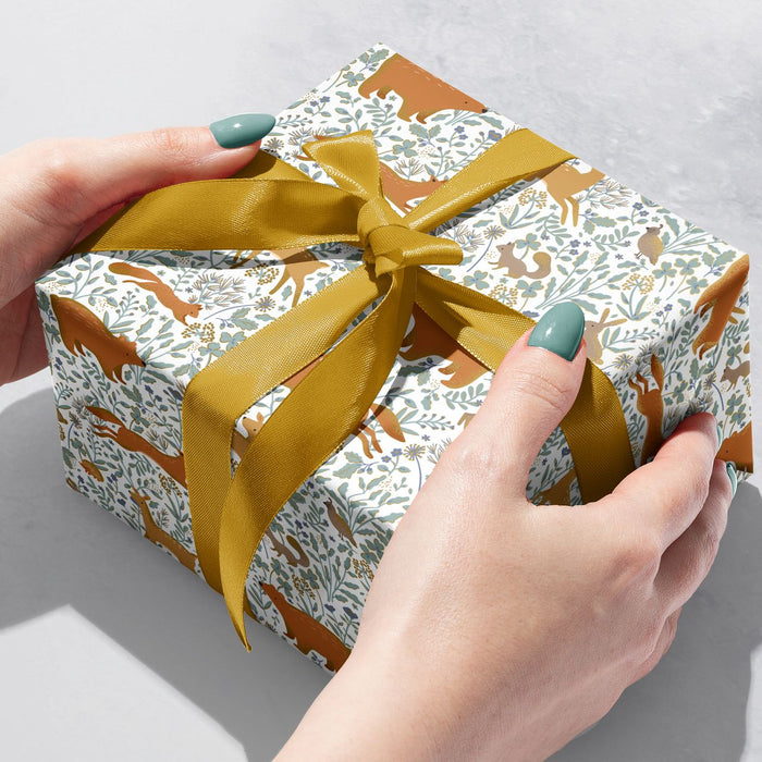 Gift Wrap - Woodland Animals - Recycled Fiber