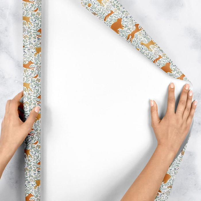 Gift Wrap - Woodland Animals - Recycled Fiber