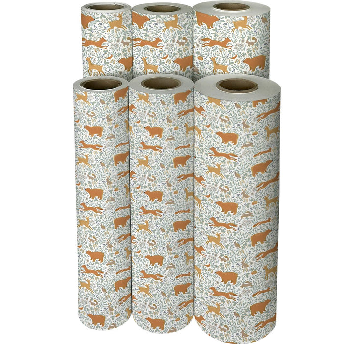 Gift Wrap - Woodland Animals - Recycled Fiber