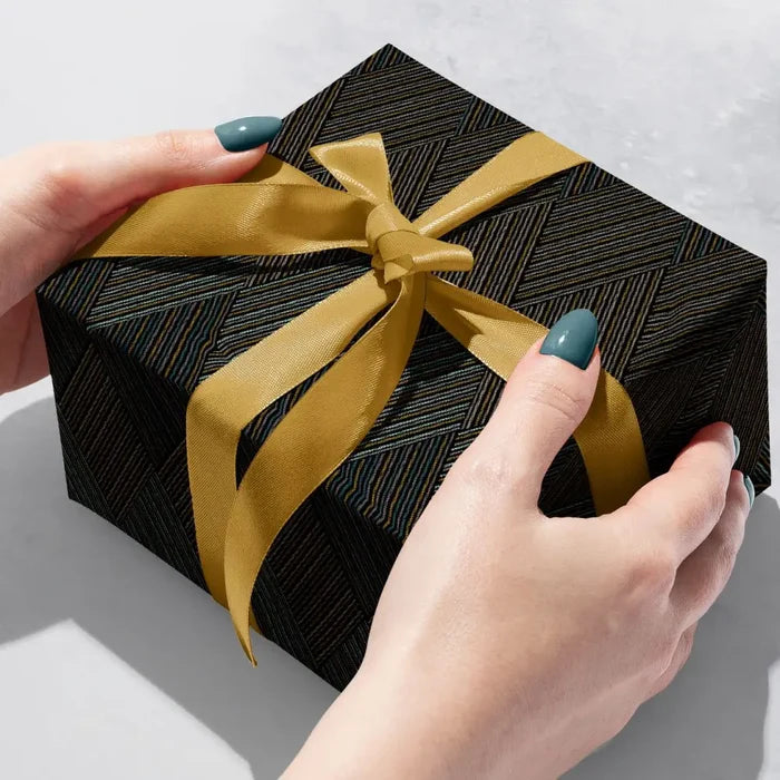 Gift Wrap -Abstract Argyle - Recycled Fiber