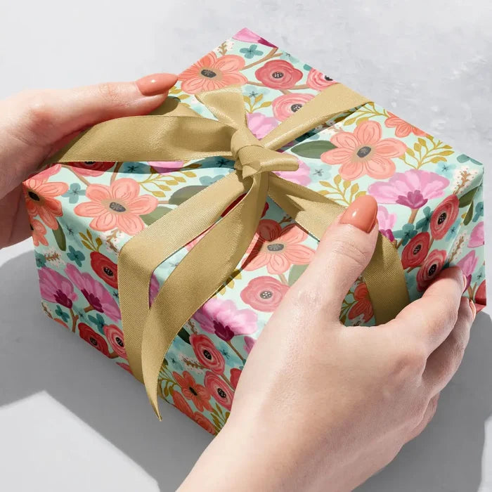 Gift Wrap -Floral Delight - Recycled Fiber