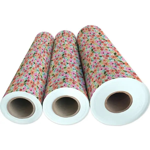 Gift Wrap -Floral Delight - Recycled Fiber