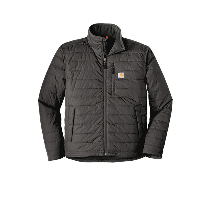 Carhartt Gilliam water resistant jacket in shadow grey, front view, big and tall sizes