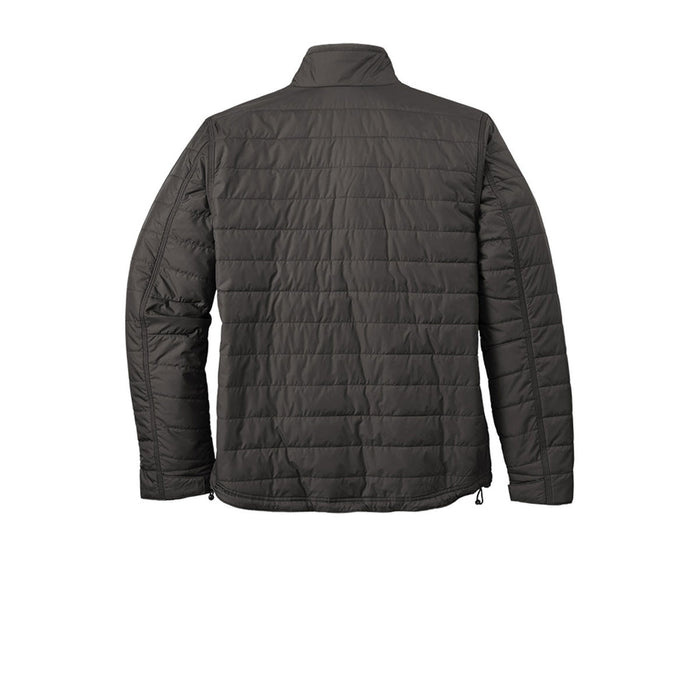 Back view of the Carhartt Gilliam water resistant insulated jacket in shadow grey