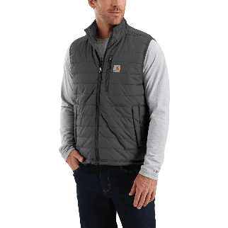 Carhartt Gilliam Rain Defender insulated work vest in shadow, alternate product view