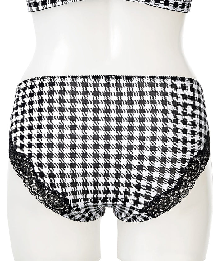 Gingham Ruffle Bikini Panty