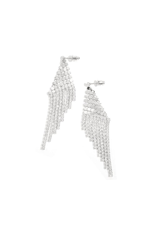"Glitter" earrings silver