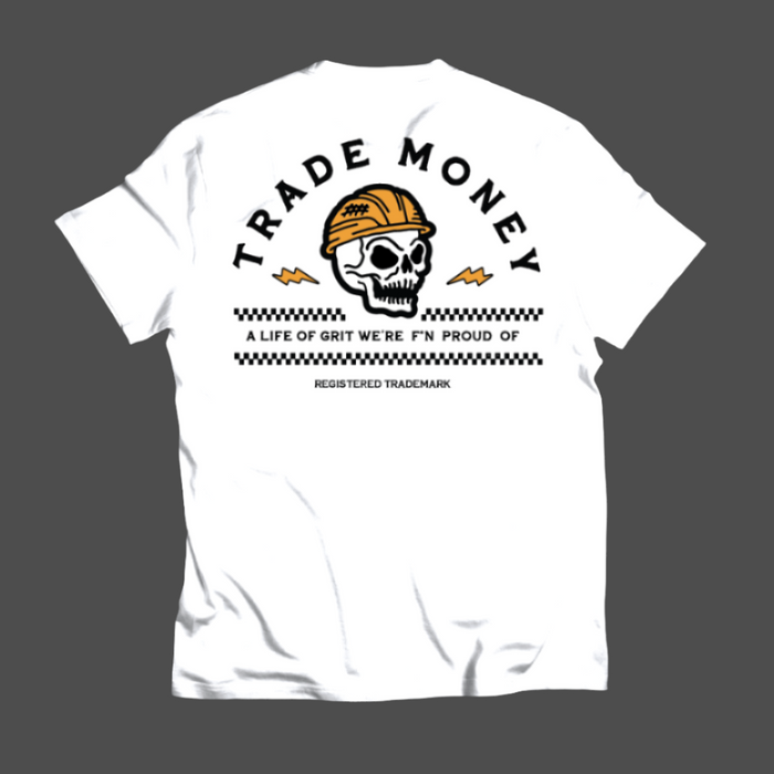 Trade Money Good Times Roll tee in white, additional product image