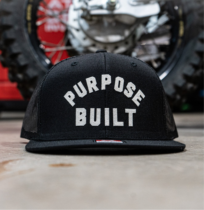 Purpose-Built Good Times snapback hat in black, additional product image