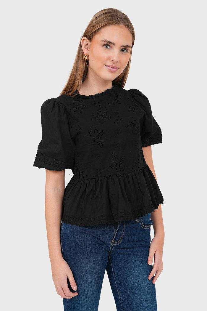"Grace" blouse black