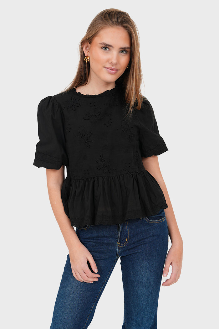 "Grace" blouse black