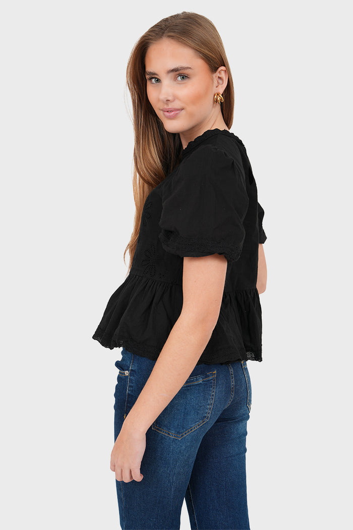 "Grace" blouse black