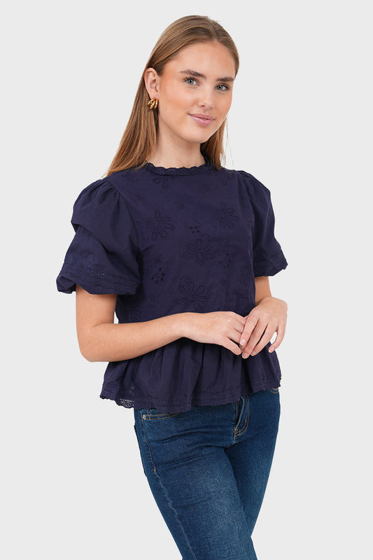 "Grace" blouse navy